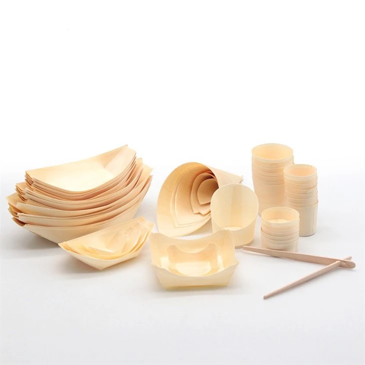 ESTICK Estick Disposable Wooden Sushi Boat Custom